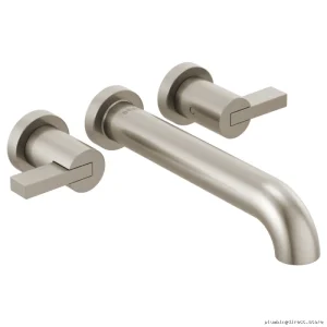 Luxe Nickel Two-Handle Bathtub Faucet Kit - Brizo Model #T70