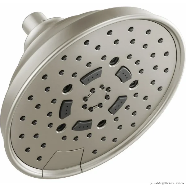 H2OKinetic 5-Function Classic Round Shower Head 1.75 GPM Luxe Nickel - Image 2