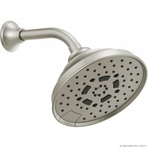 H2OKinetic 5-Function Classic Round Shower Head 1.75 GPM Luxe Nickel