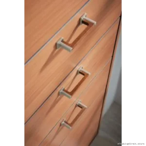 Frank Lloyd Wright Luxe Nickel & Teak Drawer Handles – Modern Design 699122-NKTK Brizo