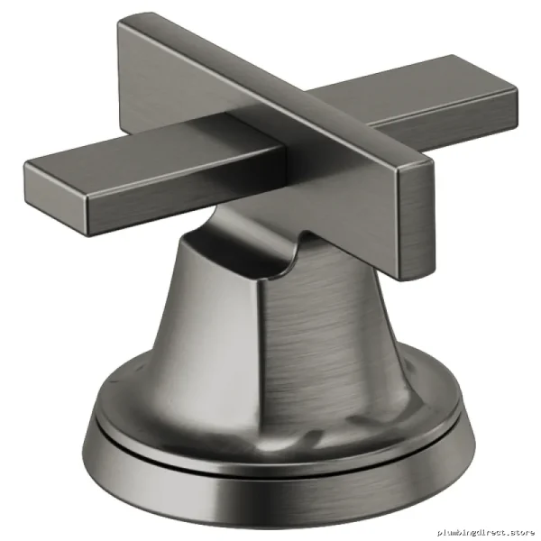 Luxe Steel Brizo HX5397-SL Widespread Bathroom Faucet with Low Cross Handles