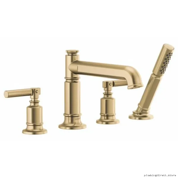Brizio LuxeGold Roman tub faucet trim hand shower fewer handles model