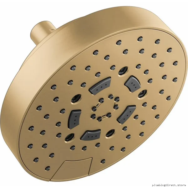 Luxury 7-Jet H2OKinetic Shower Head 1.5 GPM High-Pressure Brilliance Luxe Gold 87492-GL-1.5