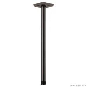 Luxury Brizo 14 Ceiling Shower Arm - Bronze Square Flange