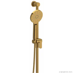 Luxury Brushed Gold 4-Function Handheld Showerhead with 31" Slide Bar - RIOBEL 4664BG
