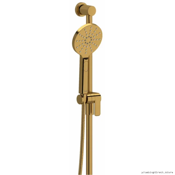 Luxury Brushed Gold 4-Function Handheld Showerhead with 31" Slide Bar - RIOBEL 4664BG