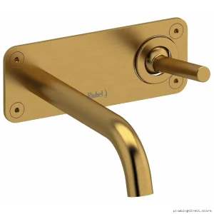 Luxury Brushed Gold Riu Joystick Wall Faucet