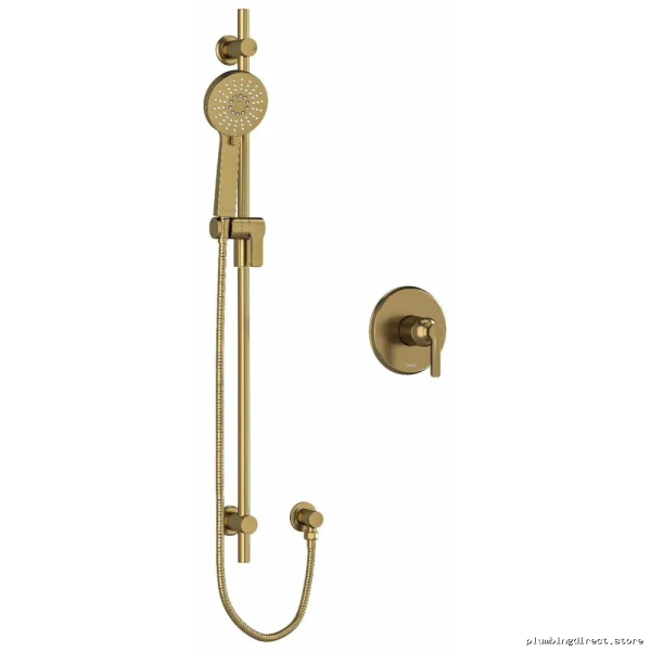 Luxury Brushed Gold Shower Valve with Pressure Balance - Momenti MMRD54JBG-SPEX RIOBEL