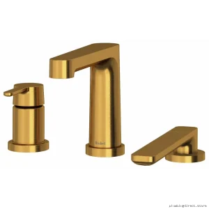 Luxury Brushed Gold Tub Filler with Handshower - Nibi Collection