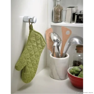 Luxury Brushed-Nickel Bathrobe Hook - Moen