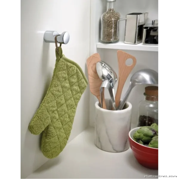 Luxury Brushed-Nickel Bathrobe Hook - Moen