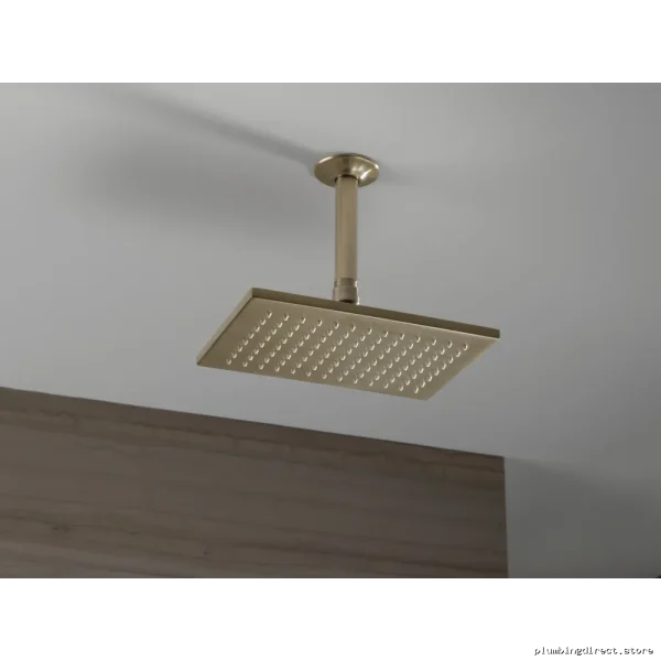 Luxury Brushed Nickel Ceiling-Mount Rain Shower Head - Brizo
