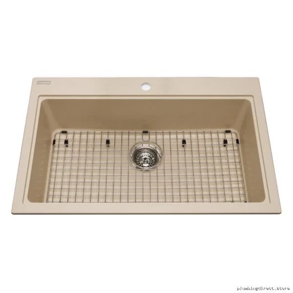 Luxury Champagne Granite Kitchen Sink | Mythos Single Bowl