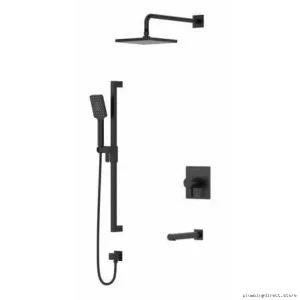 Luxury Tub Shower Faucet Trim Kit - Chrome Finish Model TKIT1723BK RIOBEL