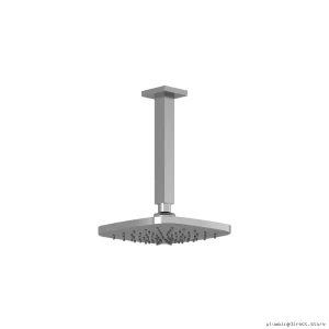 Luxury Chrome Rainfall Shower Head with Vertical Mount