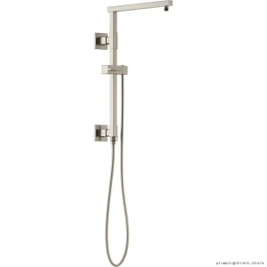 Modern Euro Style Luxury Shower Column in Luxe Nickel Finish