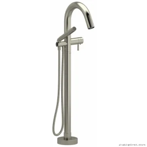 Luxury Floor Mount Tub Filler - Riobel Brushed Nickel
