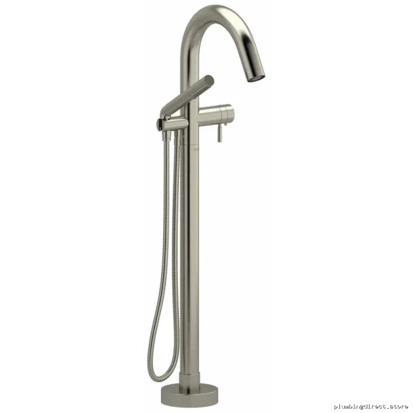 Luxury Floor Mount Tub Filler - Riobel Brushed Nickel