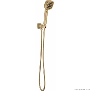 Luxury Gold Adjustable Wall-Mount Hand Shower with High Flow & 4 Settings