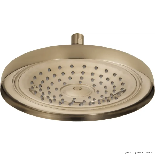 Luxury Traditional Ceiling-Mounted Rainfall Shower Head - Brizo Gold