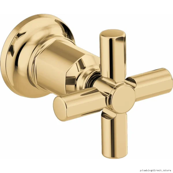 Luxury Polished Gold Wall-Mount Cross Handle Kit | Brizo