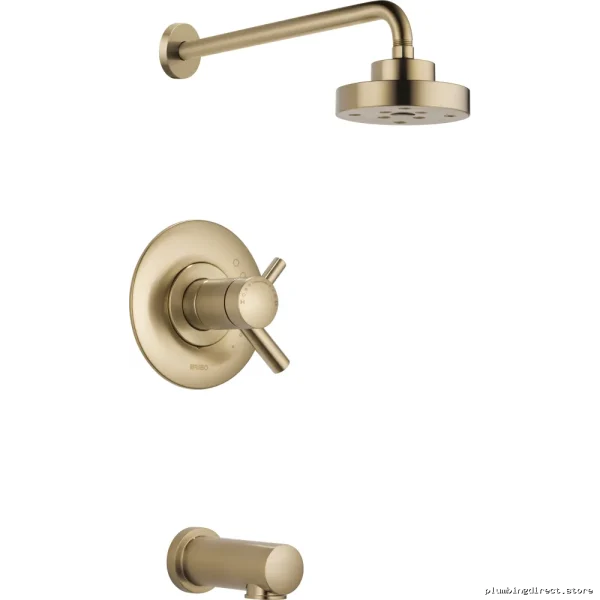 Luxe Gold Thermostat Control for Shower & Bath Trim Kit