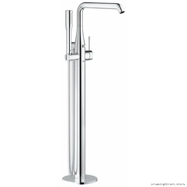 Grohe Chrome Freestanding Tub Filler with Handheld Shower - Luxury Bathroom Upgrade - Image 3