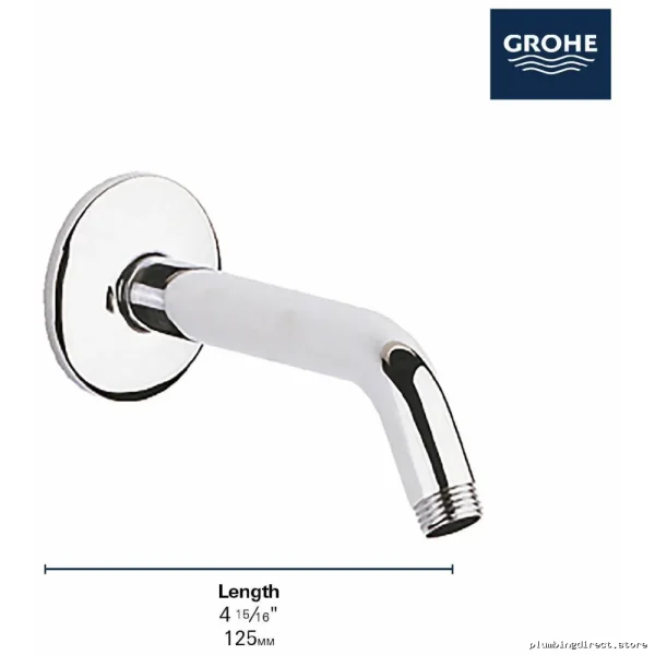 Luxury Grohe Relaxa Shower Arm - Brushed Nickel Finish - Image 2
