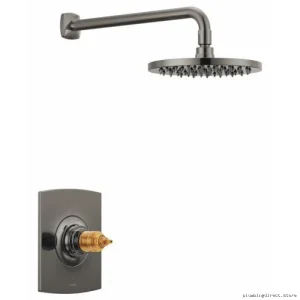 Luxury Handle-Free Thermostat Shower Trim in Brilliant Luxe Gold