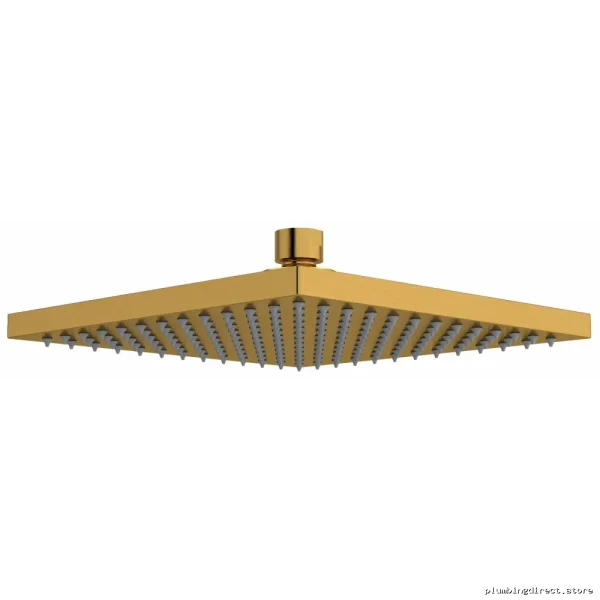 Rain Square Showerhead - High-Flow Luxury Brushed Gold Finish