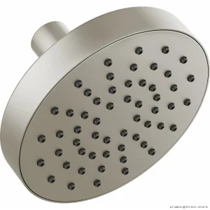 Luxury Low-Flow Luxe-Nickel Round Shower Head | Brizo