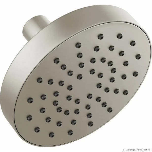 Luxury Low-Flow Luxe-Nickel Round Shower Head | Brizo