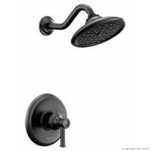 Luxury Moen Belfield Black Shower Trim