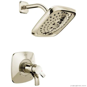 Luxury Polished Nickel Shower Trim with H2Okinetic Water Technology
