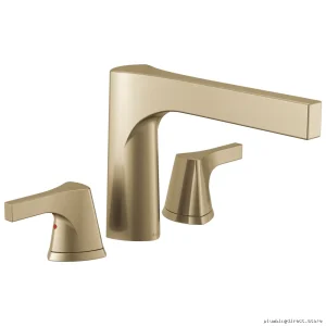 Luxury Roman Bath Faucet Trim in Champagne Bronz Finish-Zura Model T
