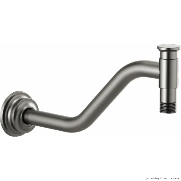 Luxury StainlessSteelAngl'dShowerArm&Fl ange-Inv