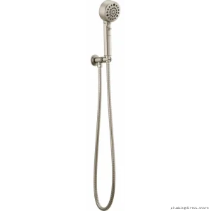 Luxury Water-Saving Wall-Mount Hand Shower w/ H₂OKinetic & Luxe Nickel Finish