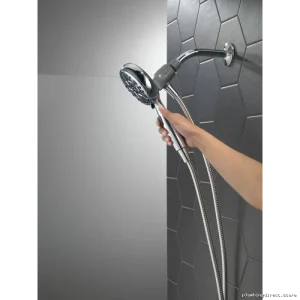 Magnetic Docking Hand Shower with 6 Spray Settings | Delta Chrome 75609