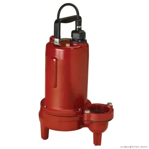 Liberty 1 HP Sewage Pump 208-230V with 25ft Cord Manual LEH102M-2