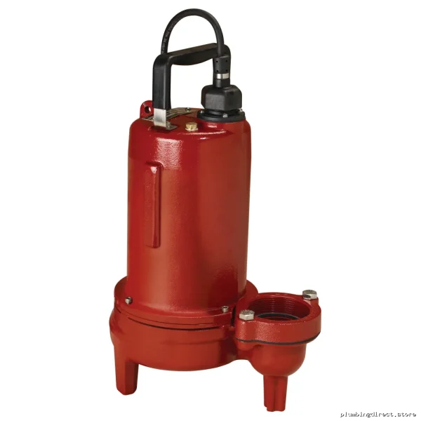 Liberty 1 HP Sewage Pump 208-230V with 25ft Cord Manual LEH102M-2