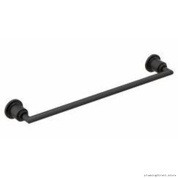 Matte Black Arris 18-Inch Towel Bar YB0818BL - Durable Bathroom Accessory - Image 2
