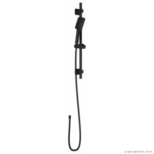Matte Black Sobrio 2-Jet Adjustable Slide Bar Handheld Shower BF1763-160