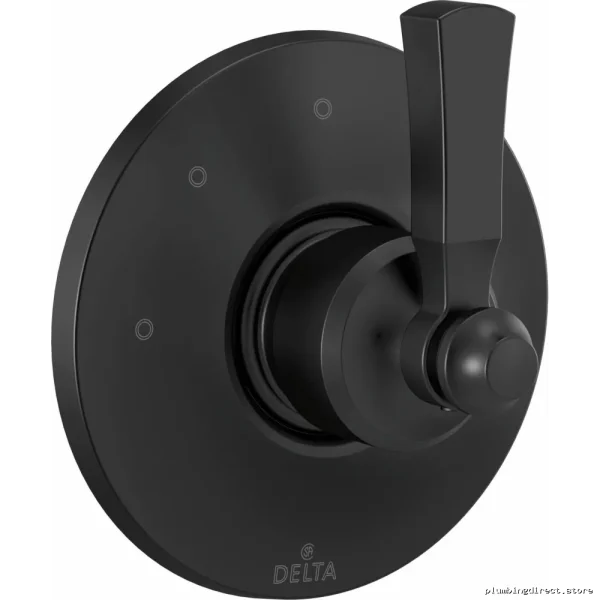 Delta T11856-BL Dorval 3-Setting Matte Black Shower Diverter Trim