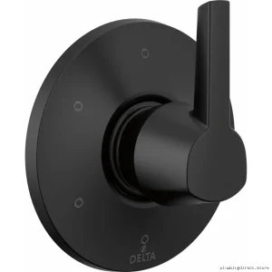 Matte Black Adjustable Shower Divertor with Six Settings - Galeon