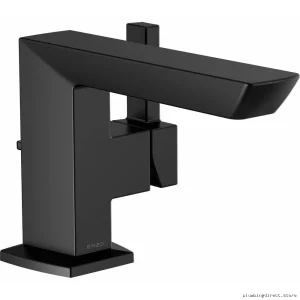 Matte Black Single Hole Bathroom Faucet 1.2 GPM - Brizo 65088LF-BL-ECO