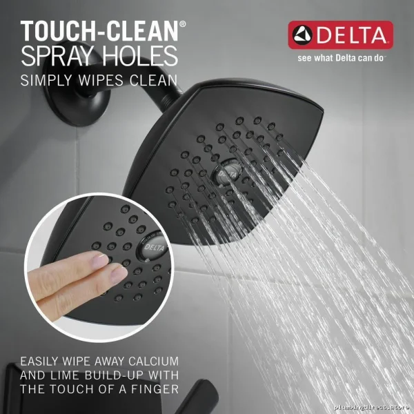 Ashlyn Monitor 14 Shower Trim - Matte Black Delta-Style T14264-BL