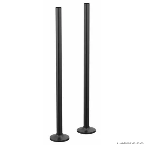 Matte Black Floor-Mount Tub Faucet Unions Kit - Brizo
