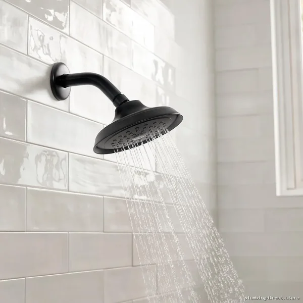 Hansgrohe Joleena 150 Single-Function Shower Head - Matte Black Finish