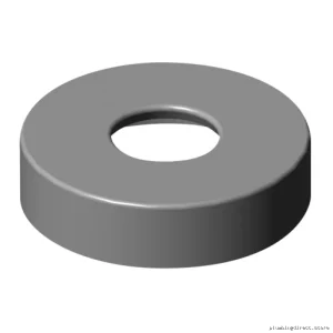 Matte Black Kontour Shower Arm Flange - Stylish Round Design by Kalia 102898-160