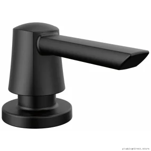 Bathroom Matte Black Metal SoapDispenser-Monrovia-Delta-RP